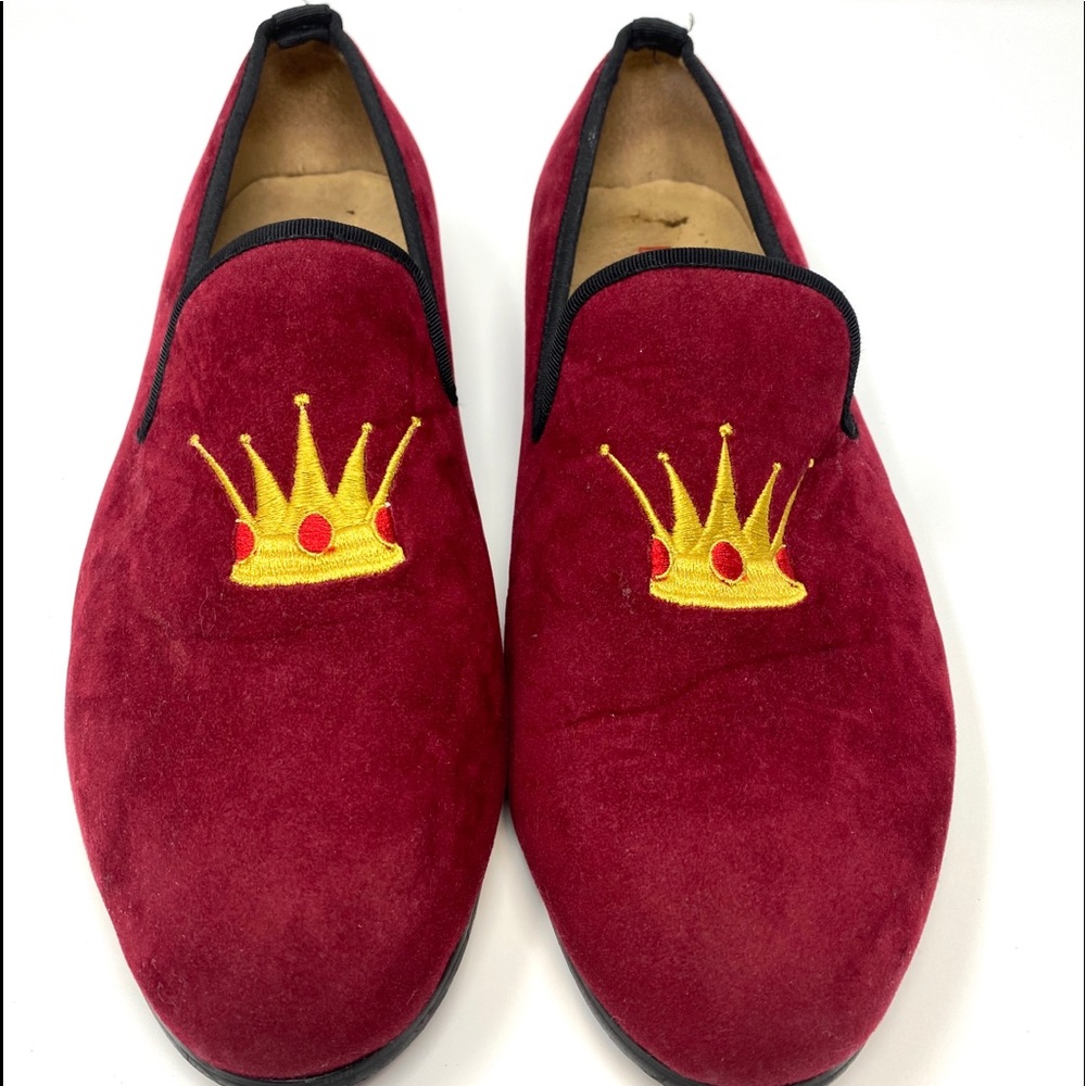 Davucci Red Velvet Slippers